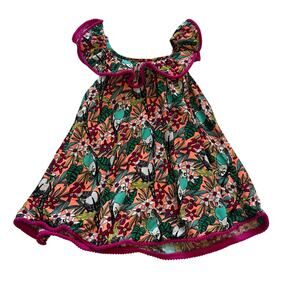 Cat & Jack Toddler 3T Spring Summer Dress Patterned Cute Flowy Ruffles